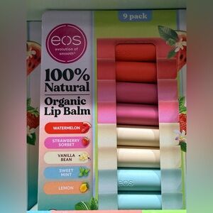 eos 9-Pack Organic Lip Balm Set - Vibrant Colors